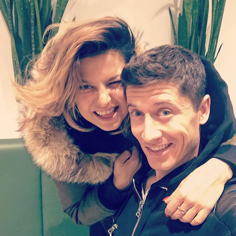 Robert Lewandowski i Ania Lewandowska 