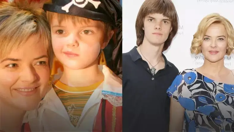 Monika Zamachowska i jej syn