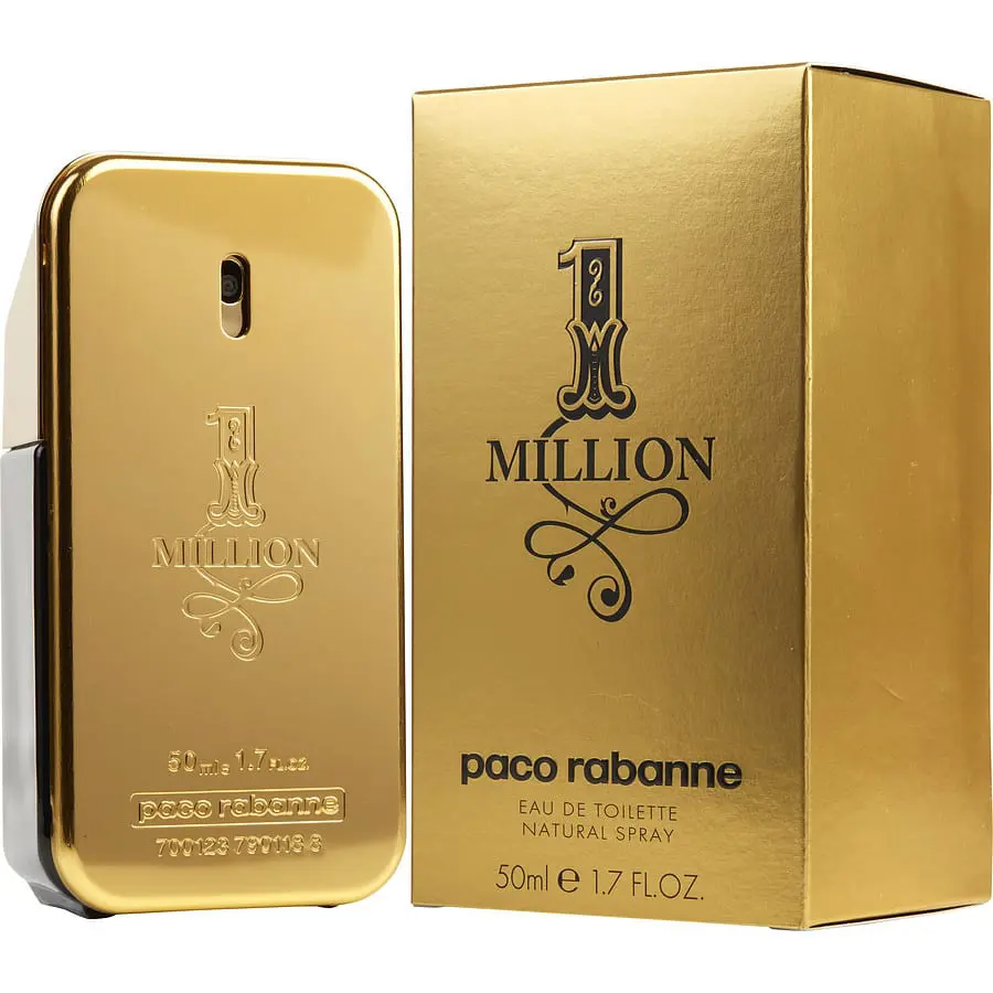 Złoty flakon na perfumy. 