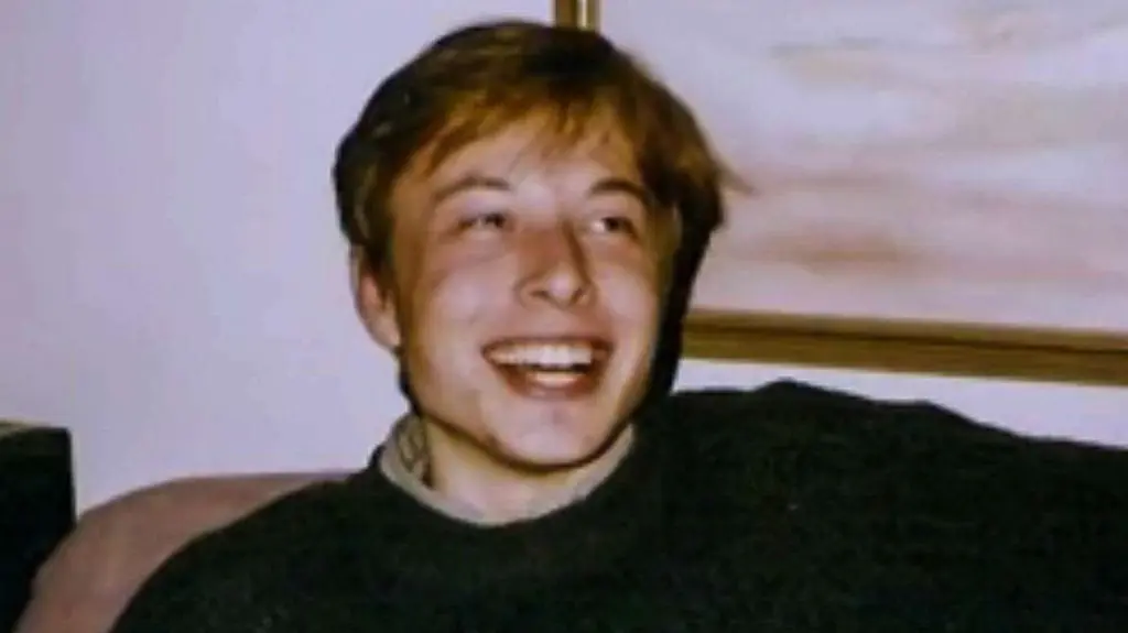 Elon Musk w młodości.