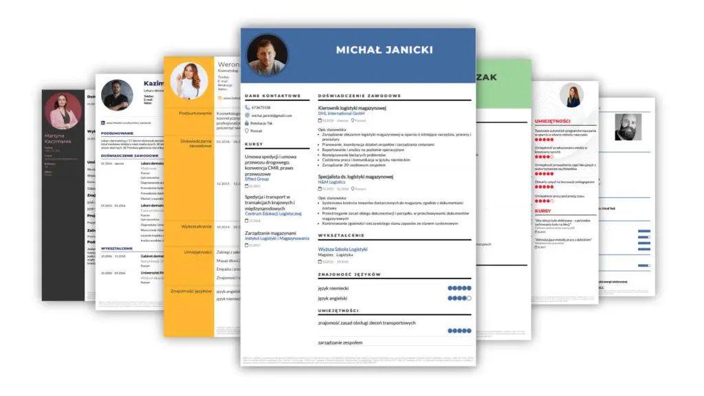 Przykładowe CV: jak z nich korzystać i jakie mają zalety? ALT: Kreator CV Online