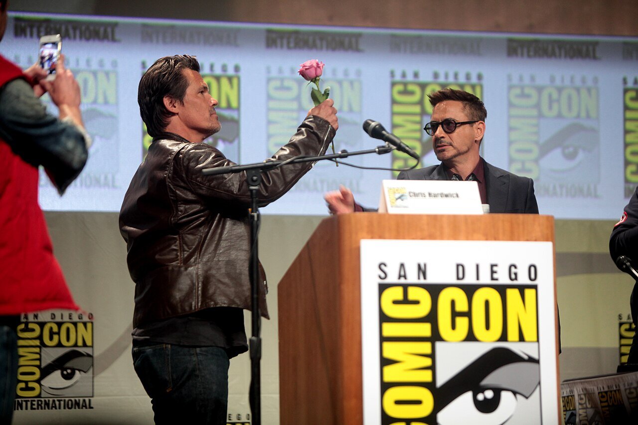 Najlepsze filmy Marvela: ranking według ocen Filmwebu Josh Brolin, odtwórca Thanosa, i Robert Downey Jr. na San Diego Comic-Con 2014