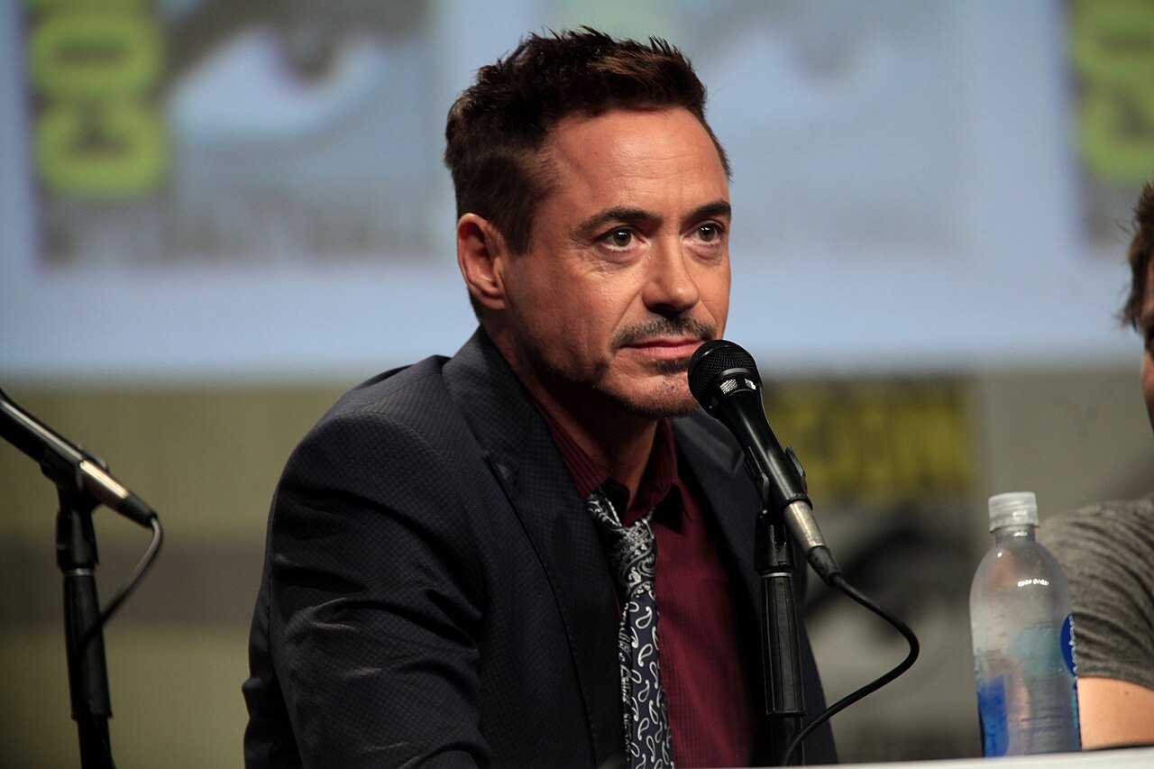Najlepsze filmy Marvela: ranking według ocen Filmwebu Robert Downey Jr., filmowy Iron Man, na San Diego Comic-Con 2014
